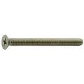 Midwest Fastener M4-0.70 x 45 mm Phillips Flat Machine Screw, Plain Stainless Steel, 12 PK 34766